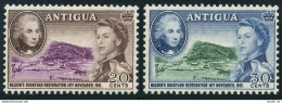 Antigua 127-128,MNH.Michel 121-122. Lord Nelson,Nelson's Dockyard.1961. - Antigua Und Barbuda (1981-...)