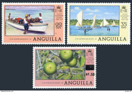 Anguilla 319-321, MNH. Mi 317,318,322. Valley Secondary School. Boat, Fruit.1978 - Anguilla (1968-...)