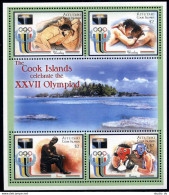 Aitutaki 531 Ad Sheet,MNH. Olympics Sydney-2000.Ancient,modern Wrestling,Boxing. - Aitutaki