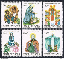 Vatican 807-812, MNH. Michel 940--945. Marian Year, 1987-1988. - Ongebruikt