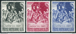 Vatican 266-268, MNH. Michel 327-329. Christmas 1959. Nativity, By Raphael. - Neufs