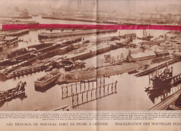 Ostende Oostende - Port De Peche, Nouvelles écluses - Orig. Knipsel Coupure Tijdschrift Magazine - 1937 - Non Classés