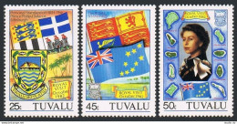 Tuvalu 180-182, 182a, MNH. Michel 170-172. Visit Of QE II, Prince Philip, 1982. - Tuvalu (fr. Elliceinseln)