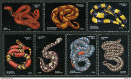 Tanzania 1471-1477,1478,MNH. Snakes 1996. - Tanzania (1964-...)