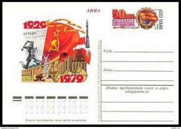 Russia PC Michel 76. Socialist Emulation,50th Ann.Industry. - Brieven En Documenten