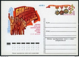 Russia PC Michel 70. Komsomol,60th Ann,1978.Construction Sites,Orders. - Covers & Documents