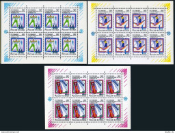 Russia 6056a-6058a Sheets,MNH.Michel 220-222. Olympics Albertville-1992. - Unused Stamps