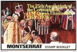 Montserrat 385-388 Booklet, MNH. QE II, Coronation-25. 1978. Cathedrals. - Montserrat