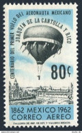 Mexico C264,MNH.Mi 1126. Mexican Balloon Ascension By Joaquin De La Rico, 1962. - Mexique