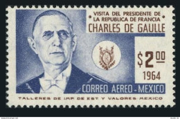 Mexico C281, MNH. Michel 1167. Visit Of President Charles De Gaulle,France,1964. - Mexiko