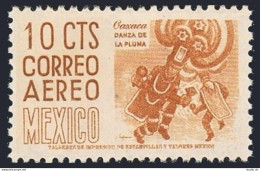 Mexico C209a Orange, MNH. Michel 1022b. Air Post 1953. Oaxaca, Dance. - Mexiko