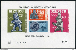 Mexico C310 Sheet, MNH. Mi 1197-1200 Bl.3. Olympics Mexico-1968. Ancient Founds. - Mexiko