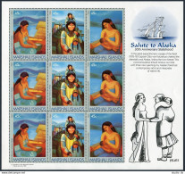 Marshall 213-215a Sheet, MNH. Mi 209-211 Bogen. Alaska By Claire Fejes, 1989. - Marshallinseln