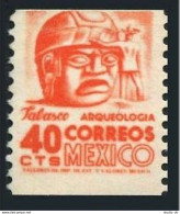 Mexico 1004 Coil,MNH.Michel 1014C. Stone Head,Tabasco,1969. - Mexiko