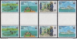 Kiribati 380-383 Gutter, MNH. Michel 378-381. Fishing Industry 1981.  - Kiribati (1979-...)