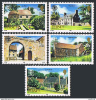 Jersey 399-403, MNH. Mi 381-385. Jersey National Trust, 50th Ann.1986. Buildings - Jersey