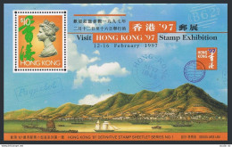 Hong Kong 738 Sheet, MNH. Michel Bl.52. Hong Kong-1997 Stamp Exhibition. QE II. - Unused Stamps