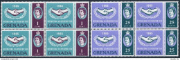 Grenada 207-208 Blocks/4,MNH.Michel 194-195. Cooperation Year ICY-1965. - Grenada (1974-...)