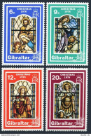 Gibraltar 334-337, MNH. Michel 342-345. Christmas 1976. Holy Family Window. - Gibraltar