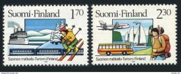 Finland 748-749, MNH. Mi 1011-1012. National Tourism, 100, 1987. Winter, Summer. - Ongebruikt