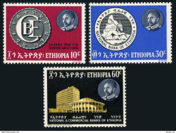 Ethiopia 452-454, MNH. Michel 521-523. National-Commercial Bank.Map, 1966 - Etiopía