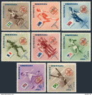 Dominican Rep B6-CB6, MNH. Mi 593-600. Scouting-50. Baden Powell. Melbourne-1956 - Dominican Republic