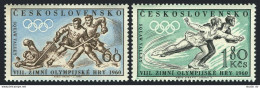 Czechoslovakia 965-966,MNH.Michel 1183-1184. Olympics Squaw Valley-1960.Hockey, - Unused Stamps