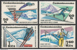 Czechoslovakia 1664-1667, MNH. Michel 1916-1919. Ski Championships Tatra 1970. - Ongebruikt