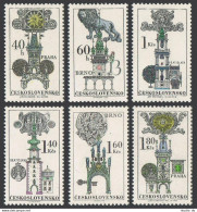 Czechoslovakia 1698-1703,MNH.Michel 1952-1957. Gothic Town Halls,Towers,1970 - Unused Stamps