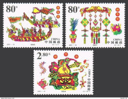 China PRC 3110-3112, MNH. Dragon Boat Festival, 2001. - Ongebruikt