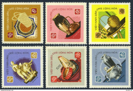 Viet Nam 509-514,MNH.Michel 538-543. Handicrafts 1968.Rattan Products,Ceramics, - Viêt-Nam
