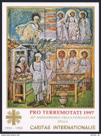 Vatican 857 PRO TERREMOTATI 1997, MNH. Michel Bl.12-I. Caritas International, 40. - Ungebraucht