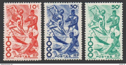 Togo 309-311,MNH.Michel 195-197. Extracting Palm,1947. - Togo (1960-...)