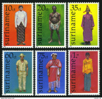 Surinam 489-494,MNH.Michel 812-817. Suriname Costume,1978.  - Suriname