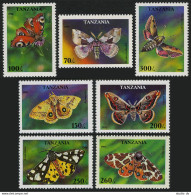 Tanzania 1445-1451,1452,MNH.Michel 2256-2262,2263 Bl.311. Butterflies 1996. - Tansania (1964-...)