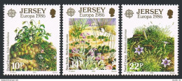 Jersey 396-398, MNH. Mi 378-380. EUROPE CEPT-1986. Environmental Conservation. - Jersey