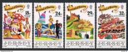 Jersey 536-539,539a, MNH. Mi 516-519,Bl.5. Festival Of Tourism, 1990. Culinary. - Jersey