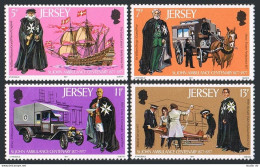 Jersey 175-178, MNH. Mi 164-167. St John Ambulance Association, 1977. Ship,Horse - Jersey