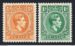 Jamaica 148-149, MNH. Michel 119,121. King George VI, 1951. - Jamaique (1962-...)