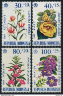 Indonesia B191-B194,MNH.Michel 499-502. 8th Social Day,Flowers-1965. - Indonesia