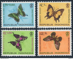 Indonesia B156-B159,MNH.Michel 421-424. Social Day 1963.Butterflies. - Indonesien