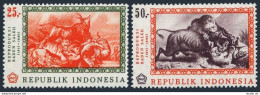 Indonesia 730-731, MNH. Michel 590-591. Paintings, By Raden Saleh.1967. - Indonesien
