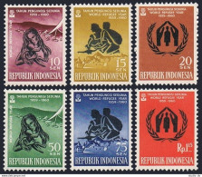 Indonesia 488-493, MNH. Michel 263-268. World Refugee Year WRY-1960. - Indonésie