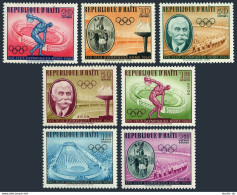 Haiti 462-C165,MNH.Michel 629-635.Olympics Rome-1960.Stadium.Pierre De Coubertin - Haití