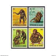 Guinea 531-534, MNH.Michel 532-535. Chimpanzee Tarzan, 1969. - Guinea (1958-...)