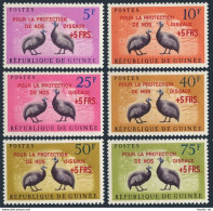 Guinea B30-B35,MNH.Michel 107-112. Protection Of Nature,Guinea Fowl,1961. - República De Guinea (1958-...)