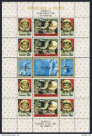 Guinea 388-393b Sheet, MNH. Mi Bl.12. American Space Achievements,Gemini 3,1965. - Guinée (1958-...)