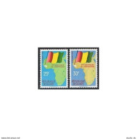 Guinea 203-204, MNH. Michel 54-55. Independence, 2nd Ann. 1960. Flag. - Guinea (1958-...)