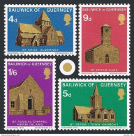 Guernsey 37-40,MNH.Michel 35-38. Christmas 1970.Churches.St Anne,Alderney, - Guernsey