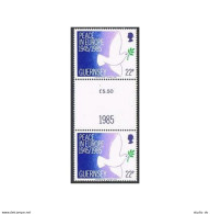 Guernsey 313 Gutter, MNH. Mi 319. Liberation From German Forces, 40th Ann. 1985. - Guernsey